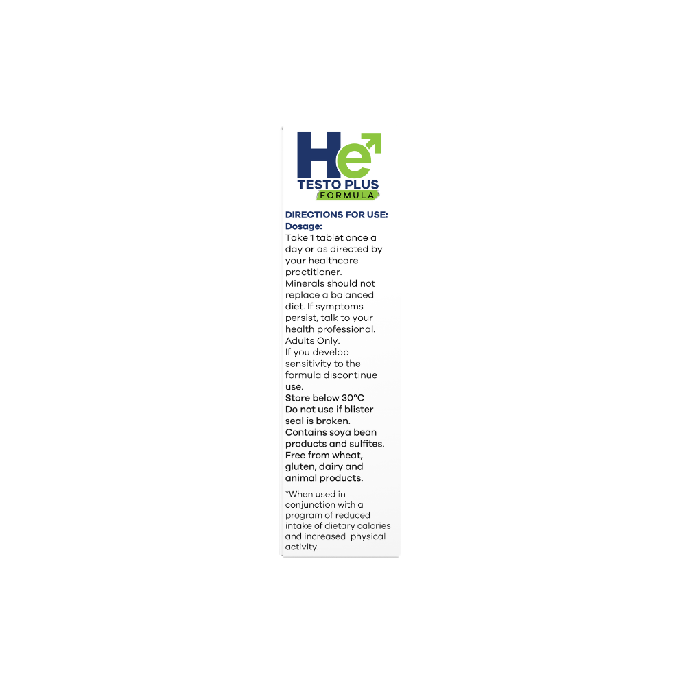 He Testo Plus Formula - 30 Tablets