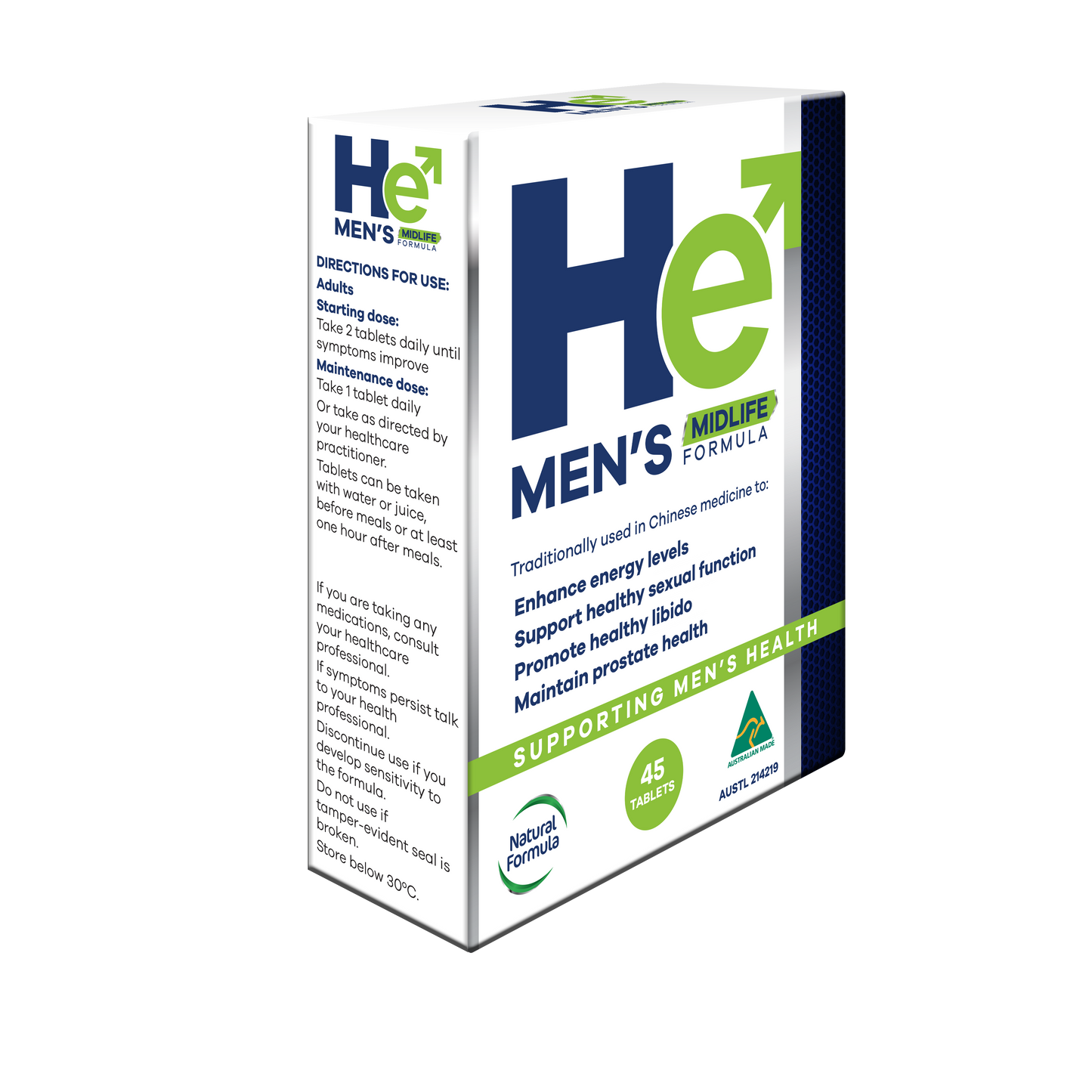 He Men’s Midlife Formula – 45 Tablets