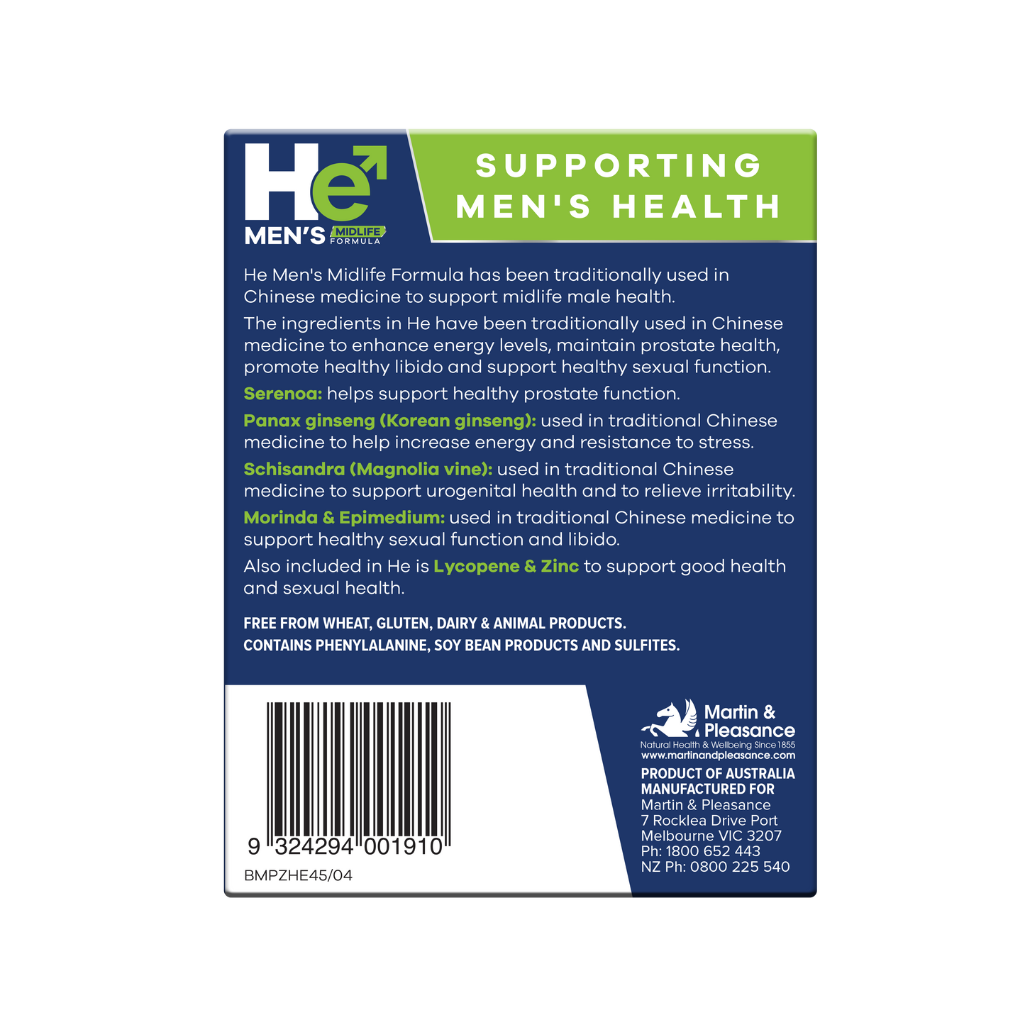 He Men’s Midlife Formula – 45 Tablets