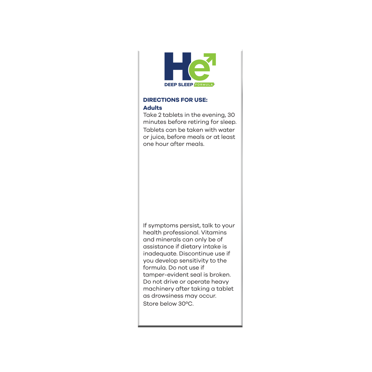 He Deep Sleep Formula – 60 Tablets