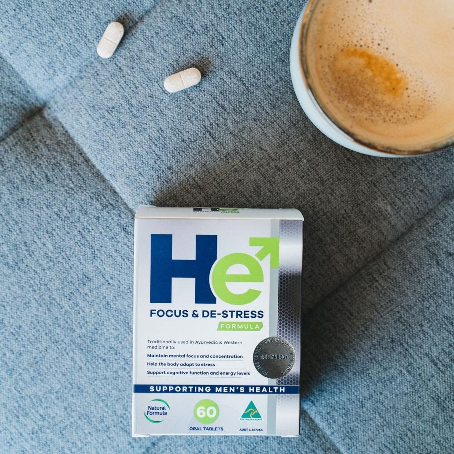 He Focus & De-Stress Formula – 60 Tablets
