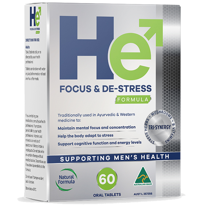 He Focus & De-Stress Formula – 60 Tablets