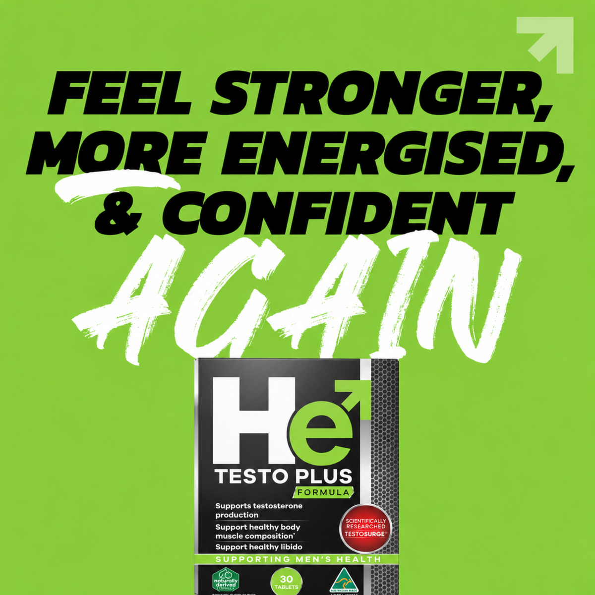He Testo Plus Formula - 30 Tablets
