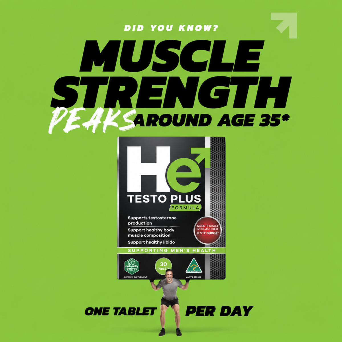 He Testo Plus Formula - 30 Tablets